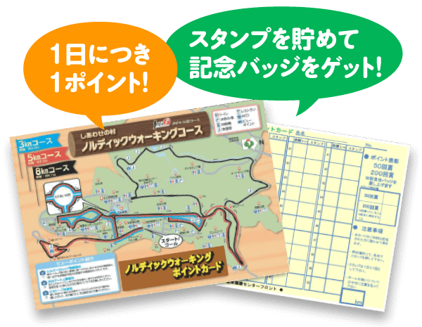 ノルディックウォーキング ポイントカード